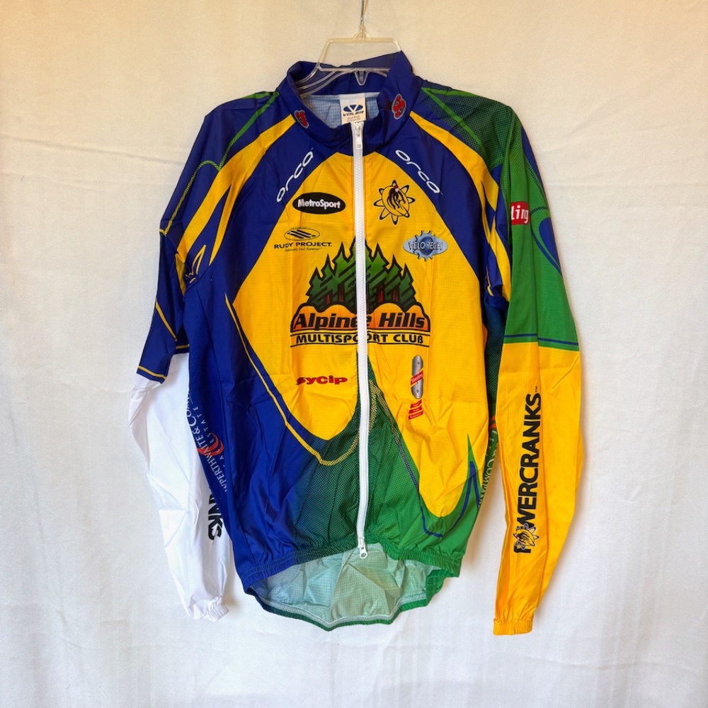 Voler Vortex Ripstop Race Raglan Full Zip Long Sleeve Cycling Jacket